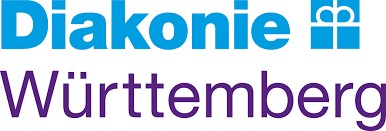 blauer Schriftzug ev. Diakonie Verband