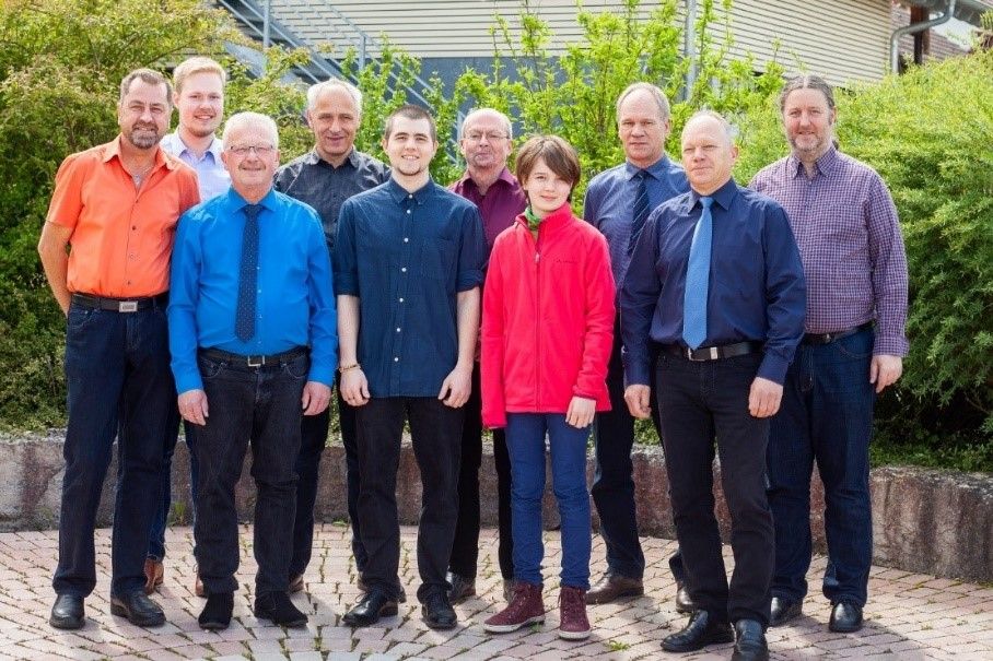 Gruppenbild des ehemaligen Posaunenchors